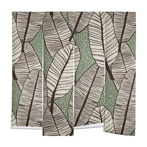 Alisa Galitsyna Tropical Banana Leaves Pattern Wall Mural