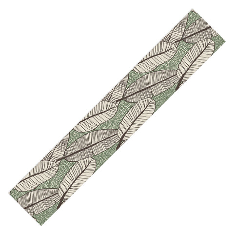 Alisa Galitsyna Tropical Banana Leaves Pattern Table Runner