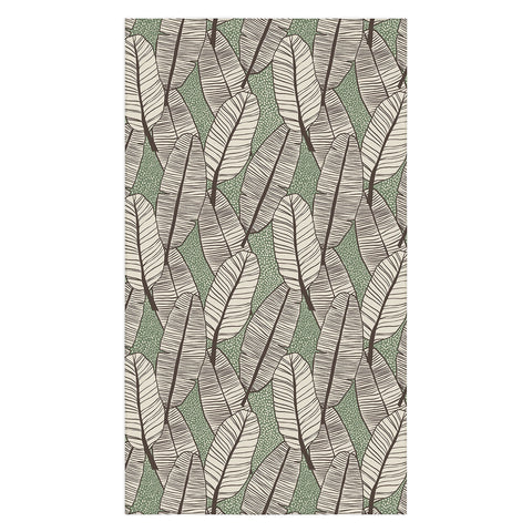 Alisa Galitsyna Tropical Banana Leaves Pattern Tablecloth
