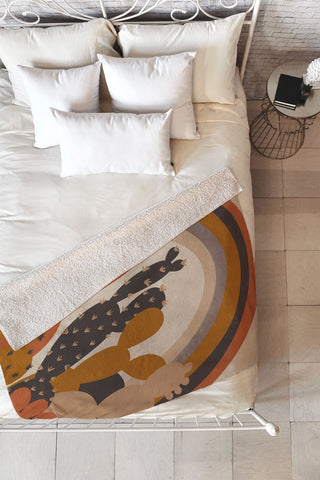 Alisa Galitsyna Under the Rainbow Fleece Throw Blanket