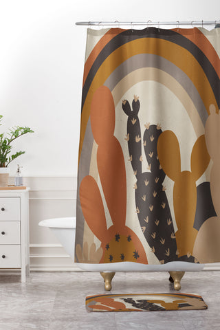 Alisa Galitsyna Under the Rainbow Shower Curtain And Mat