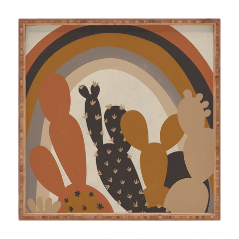 Alisa Galitsyna Under the Rainbow Square Tray