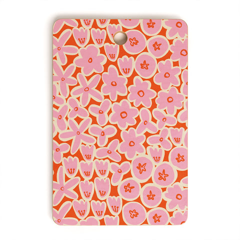 Alisa Galitsyna Vibrant Summer Pattern 2 Cutting Board Rectangle