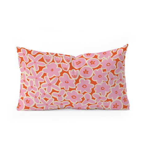 Alisa Galitsyna Vibrant Summer Pattern 2 Oblong Throw Pillow