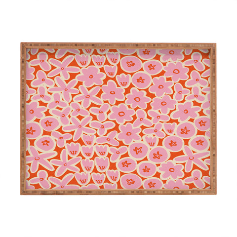 Alisa Galitsyna Vibrant Summer Pattern 2 Rectangular Tray
