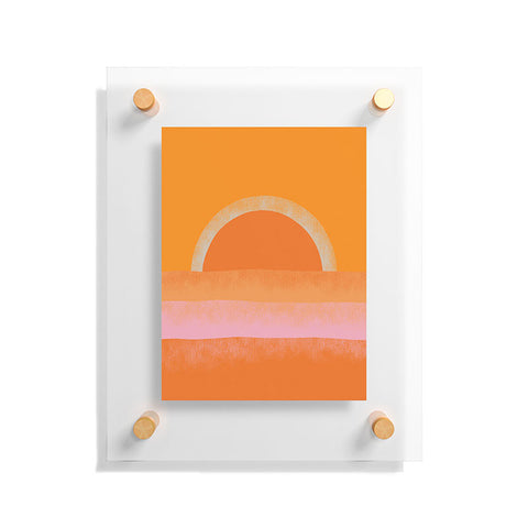 Alisa Galitsyna Warm Sunset Floating Acrylic Print