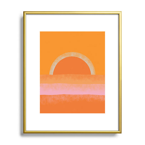 Alisa Galitsyna Warm Sunset Metal Framed Art Print