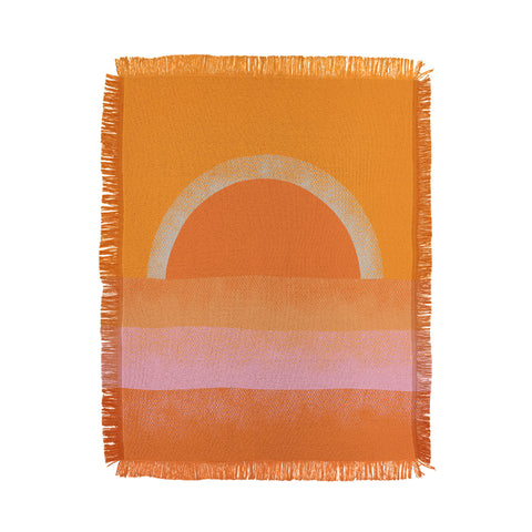 Alisa Galitsyna Warm Sunset Throw Blanket