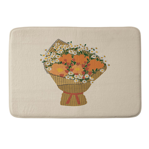 Alisa Galitsyna Wildflower Bouquet 1 Memory Foam Bath Mat
