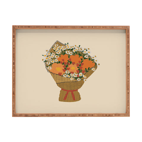 Alisa Galitsyna Wildflower Bouquet 1 Rectangular Tray
