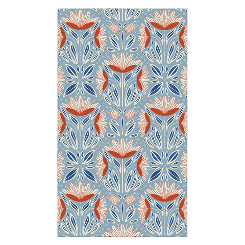 Alisa Galitsyna Wildflowers Cyan Beige Tablecloth