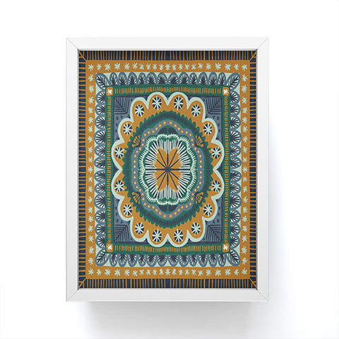 Alisa Galitsyna Winter Symmetric Pattern Framed Mini Art Print