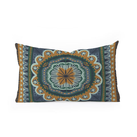Alisa Galitsyna Winter Symmetric Pattern Oblong Throw Pillow