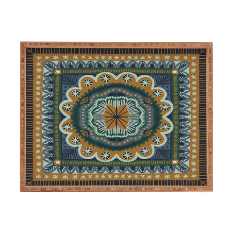 Alisa Galitsyna Winter Symmetric Pattern Rectangular Tray