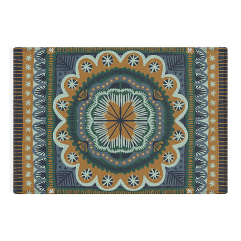 Alisa Galitsyna Winter Symmetric Pattern Outdoor Rug