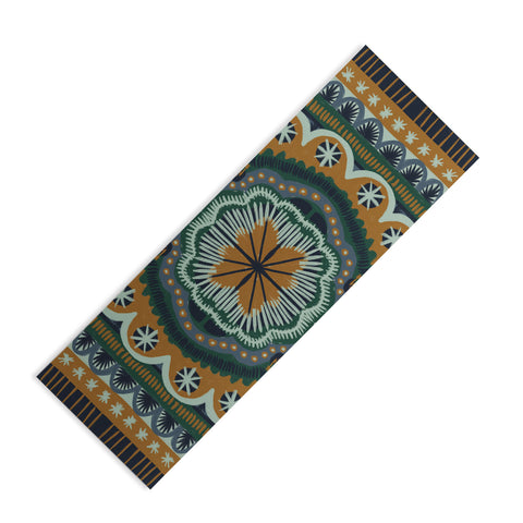 Alisa Galitsyna Winter Symmetric Pattern Yoga Mat