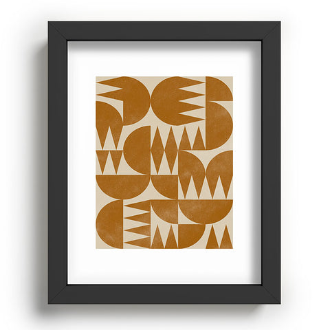 Alisa Galitsyna Woodblock Pattern Recessed Framing Rectangle