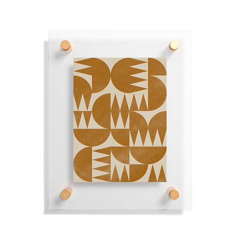 Alisa Galitsyna Woodblock Pattern Floating Acrylic Print