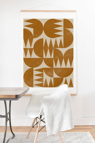 Alisa Galitsyna Woodblock Pattern Art Print And Hanger