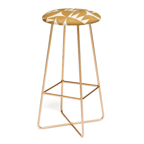 Alisa Galitsyna Woodblock Pattern Bar Stool