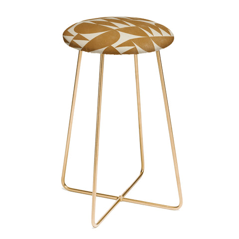Alisa Galitsyna Woodblock Pattern Counter Stool
