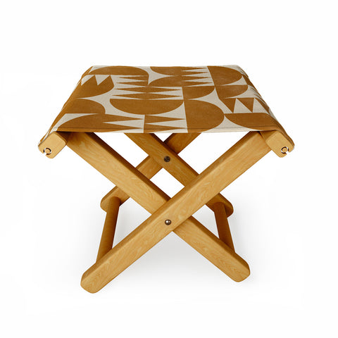 Alisa Galitsyna Woodblock Pattern Folding Stool
