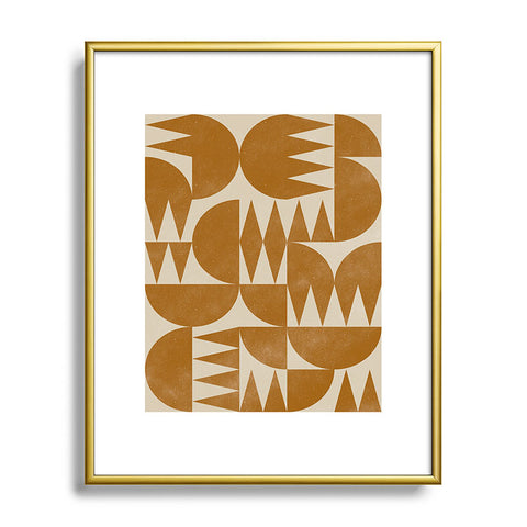 Alisa Galitsyna Woodblock Pattern Metal Framed Art Print