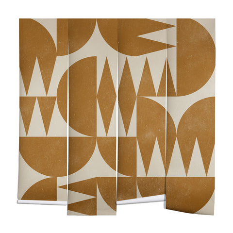 Alisa Galitsyna Woodblock Pattern Wall Mural