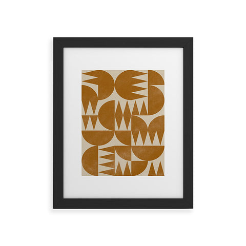 Alisa Galitsyna Woodblock Pattern Framed Art Print