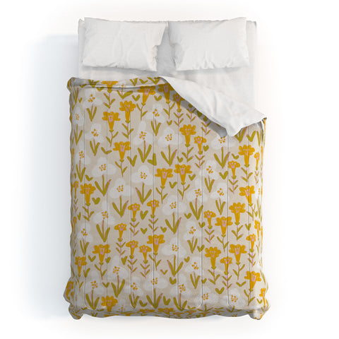 Alisa Galitsyna Yellow Garden Comforter