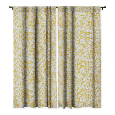 Alisa Galitsyna Yellow Garden Blackout Window Curtain