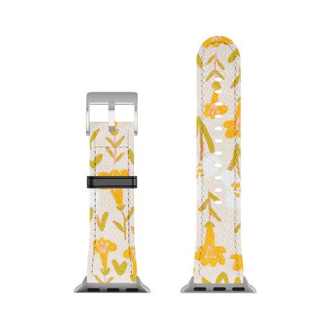 Alisa Galitsyna Yellow Garden Apple Watch Band