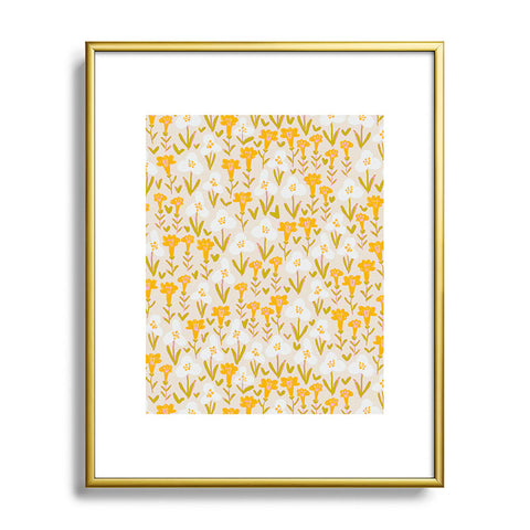 Alisa Galitsyna Yellow Garden Metal Framed Art Print