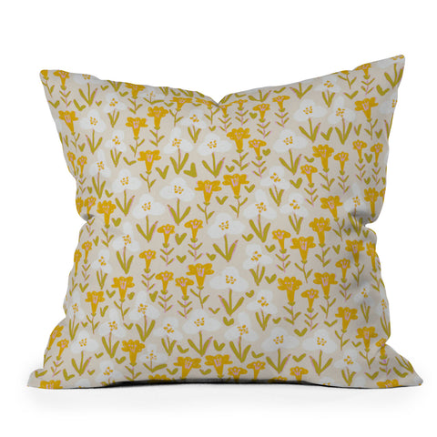 Alisa Galitsyna Yellow Garden Throw Pillow