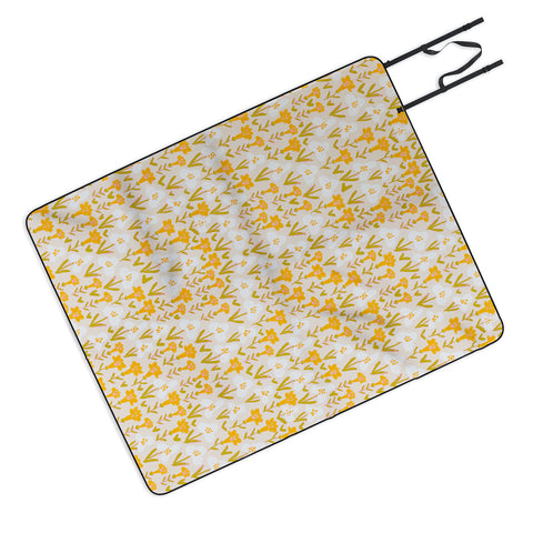Alisa Galitsyna Yellow Garden Picnic Blanket