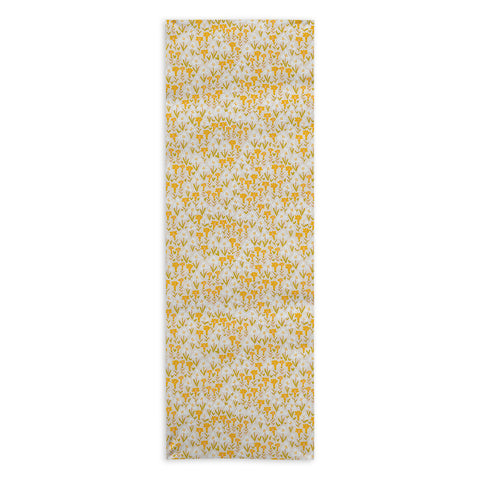 Alisa Galitsyna Yellow Garden Yoga Towel