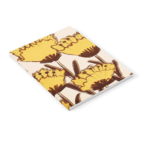 Alisa Galitsyna Yellow Hand Drawn Wildflowers Notebook