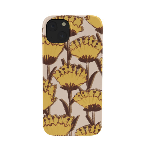 Alisa Galitsyna Yellow Hand Drawn Wildflowers Phone Case
