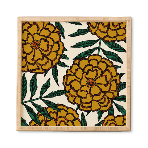 Alisa Galitsyna Yellow Marigolds Framed Wall Art