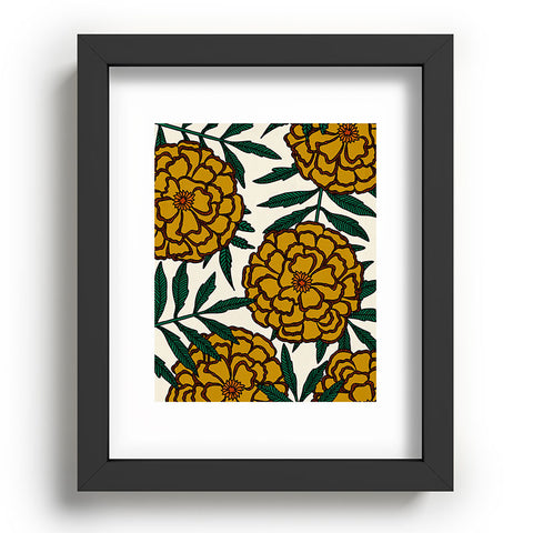 Alisa Galitsyna Yellow Marigolds Recessed Framing Rectangle