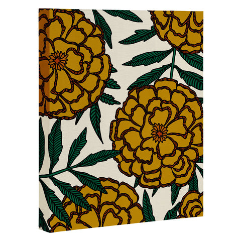 Alisa Galitsyna Yellow Marigolds Art Canvas