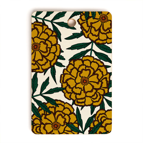 Alisa Galitsyna Yellow Marigolds Cutting Board Rectangle