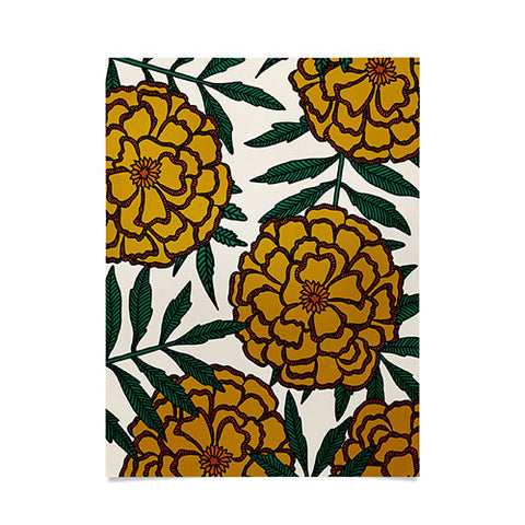 Alisa Galitsyna Yellow Marigolds Poster