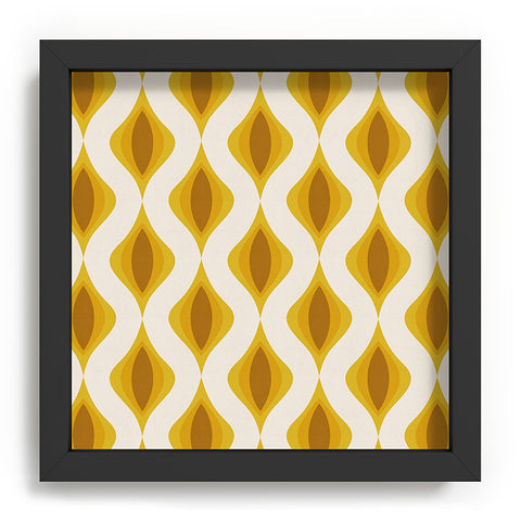Alisa Galitsyna Yellow Ornaments Recessed Framing Square