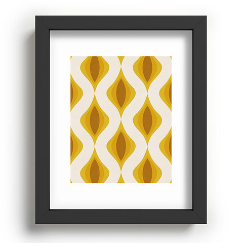 Alisa Galitsyna Yellow Ornaments Recessed Framing Rectangle