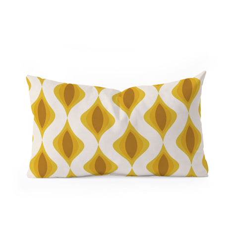 Alisa Galitsyna Yellow Ornaments Oblong Throw Pillow