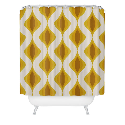 Alisa Galitsyna Yellow Ornaments Shower Curtain