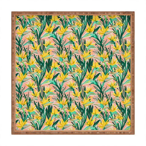 alison janssen Birds of Paradise Party Square Tray