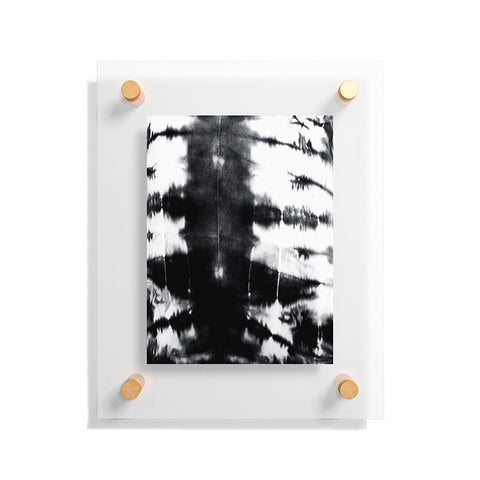 alison janssen black and white shibori Floating Acrylic Print