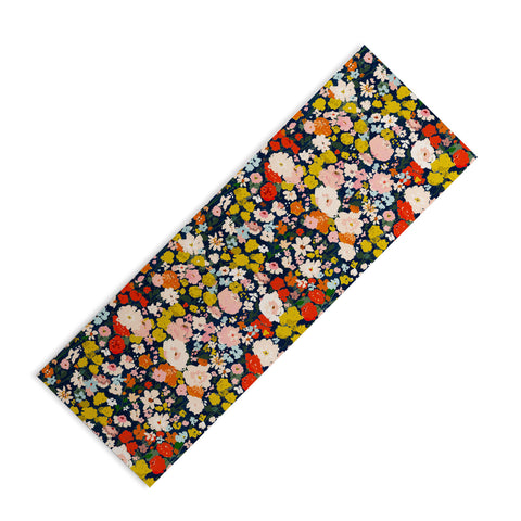 alison janssen bright tiny blue Yoga Mat